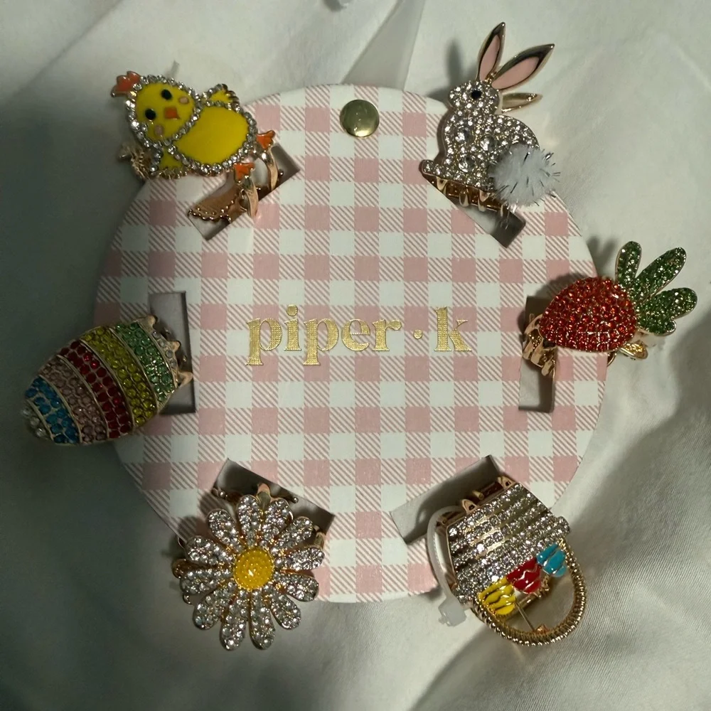 Piper K Mini Hair Clips Easter themed but can be worn all year round. Gorgeous 😍
